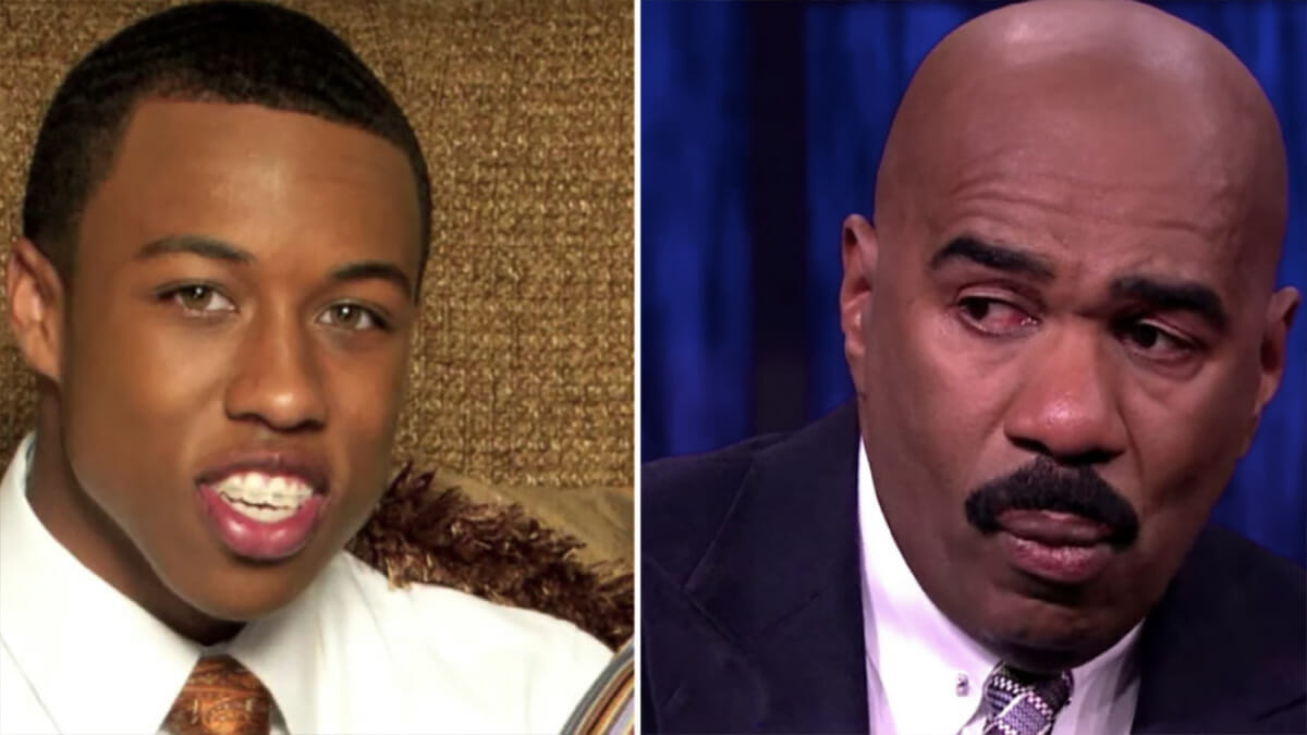 Steve Harvey moved to tears after his son’s confession