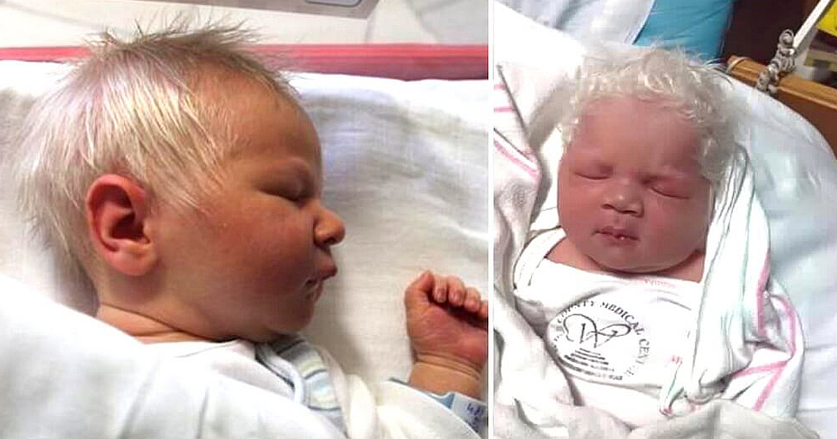 Mom has no words when she hears why her boy is born with snow-white hair
