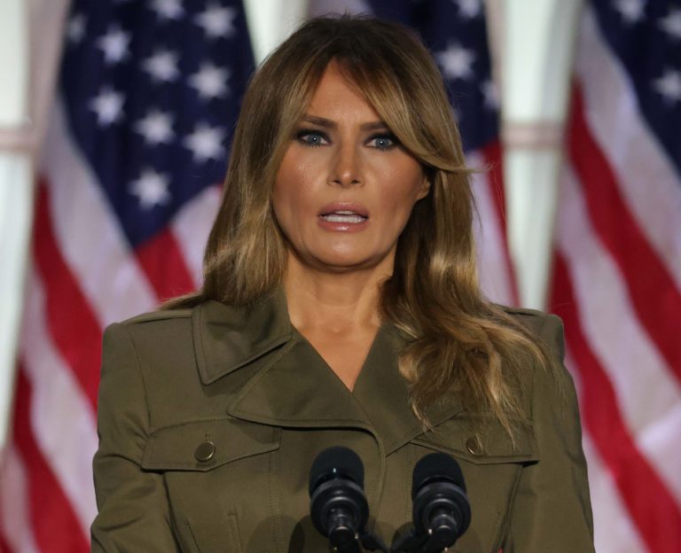 According to a source, Donald Trump implored Melania Trump to stand by his side following his detention.