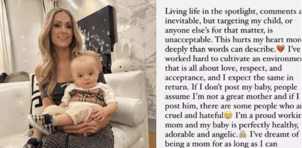 Paris Hilton Defends Her Son Against Hurtful Comments