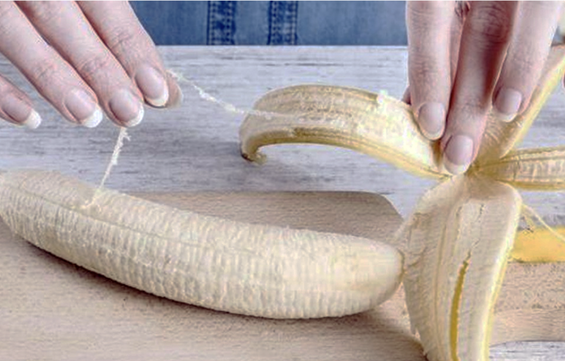 The Purpose of Those Strings on Bananas