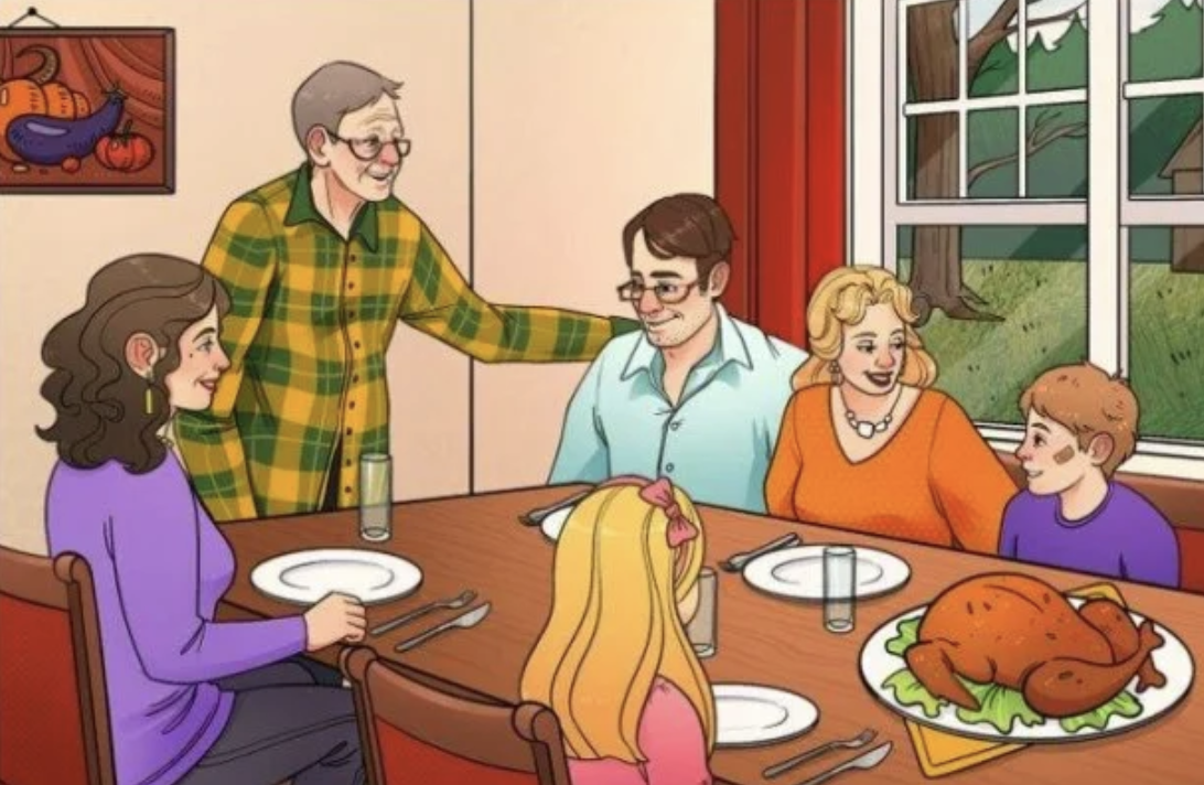 Can You Spot the Mistake in this Family’s Dining Table Photo?