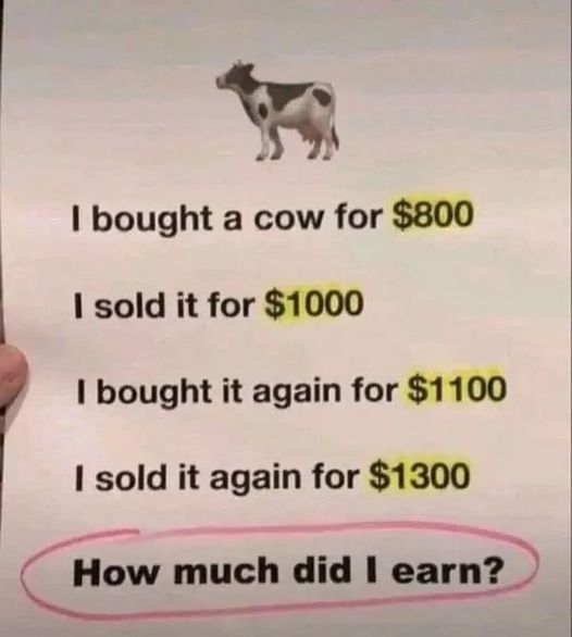 Cow Math Puzzle