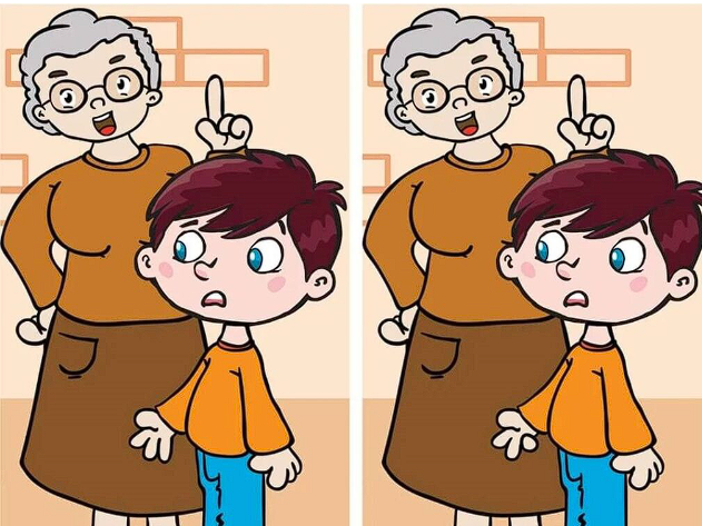 “Find the Differences: Grandmother and Grandson”