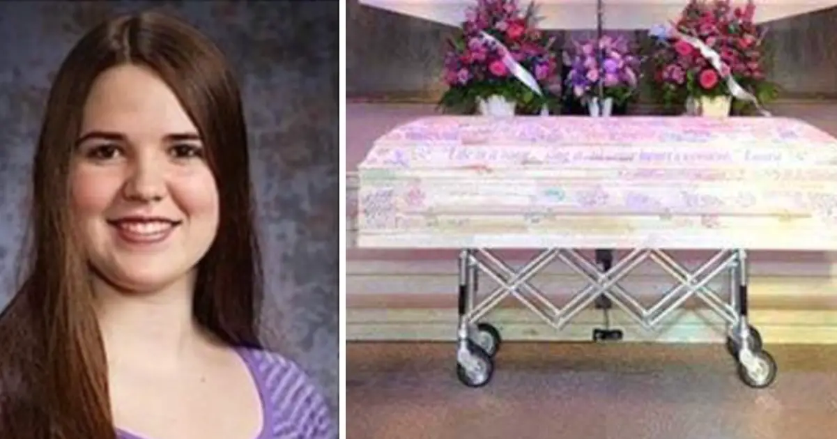 Teenage girl dies of cancer – when her mom looks at her coffin, her heart is filled with warmth